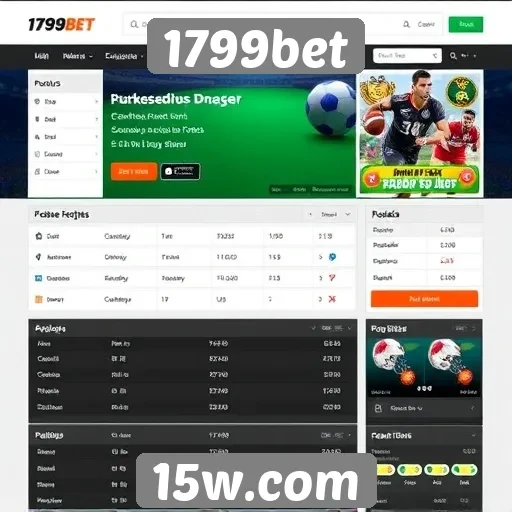 Interface e usabilidade do site 1799bet
