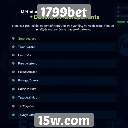 Comparação de métodos de pagamento disponíveis no 1799bet