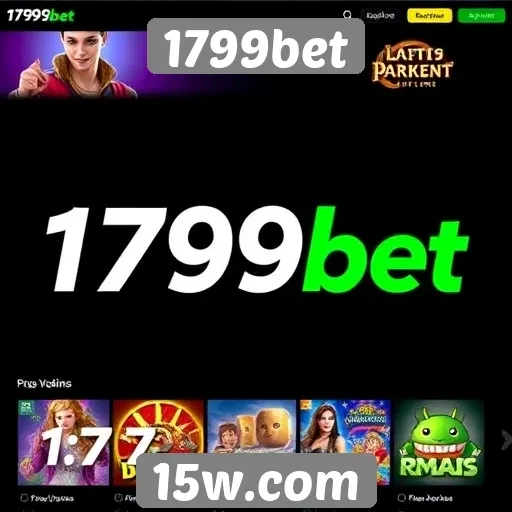 Variedade de jogos disponíveis na plataforma 1799bet